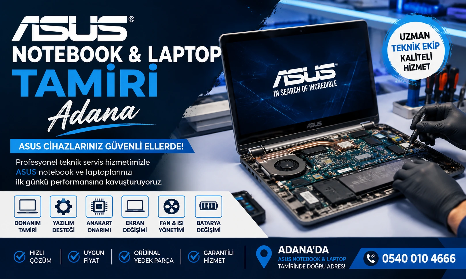 Asus Laptop Notebook Tamiri Adana