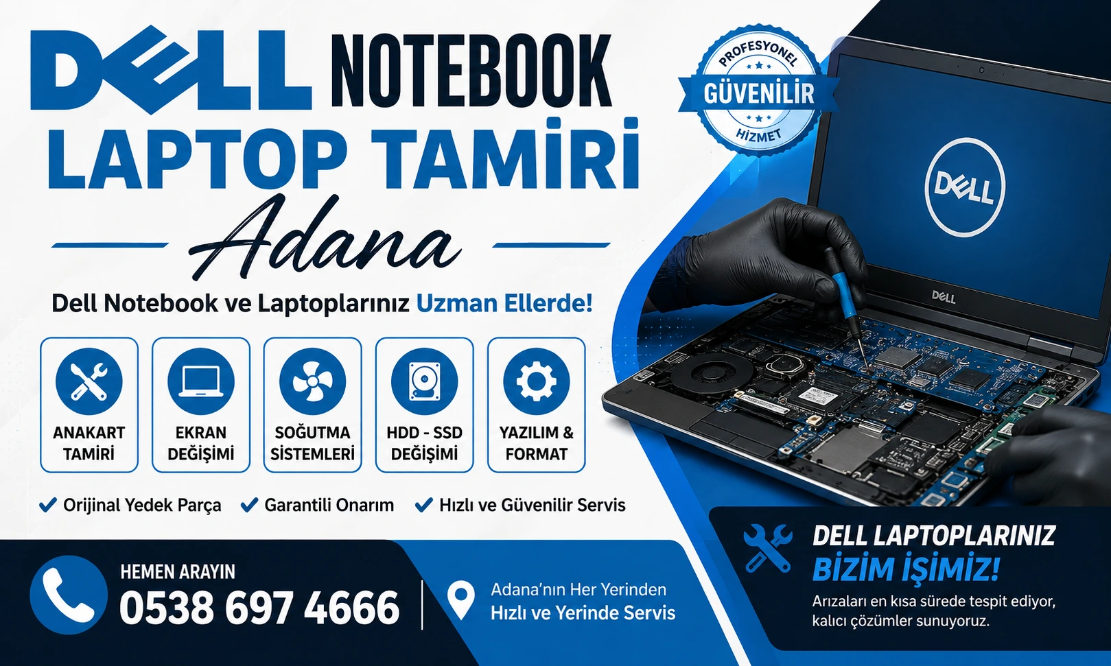 Dell Laptop Notebook Tamiri Adana