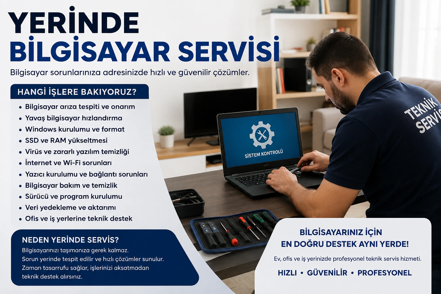 Yerinde Bilgisayar Servis Hizmeti
