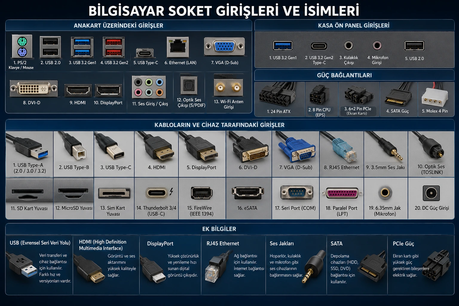 Bilgisayar Soket İsimleri