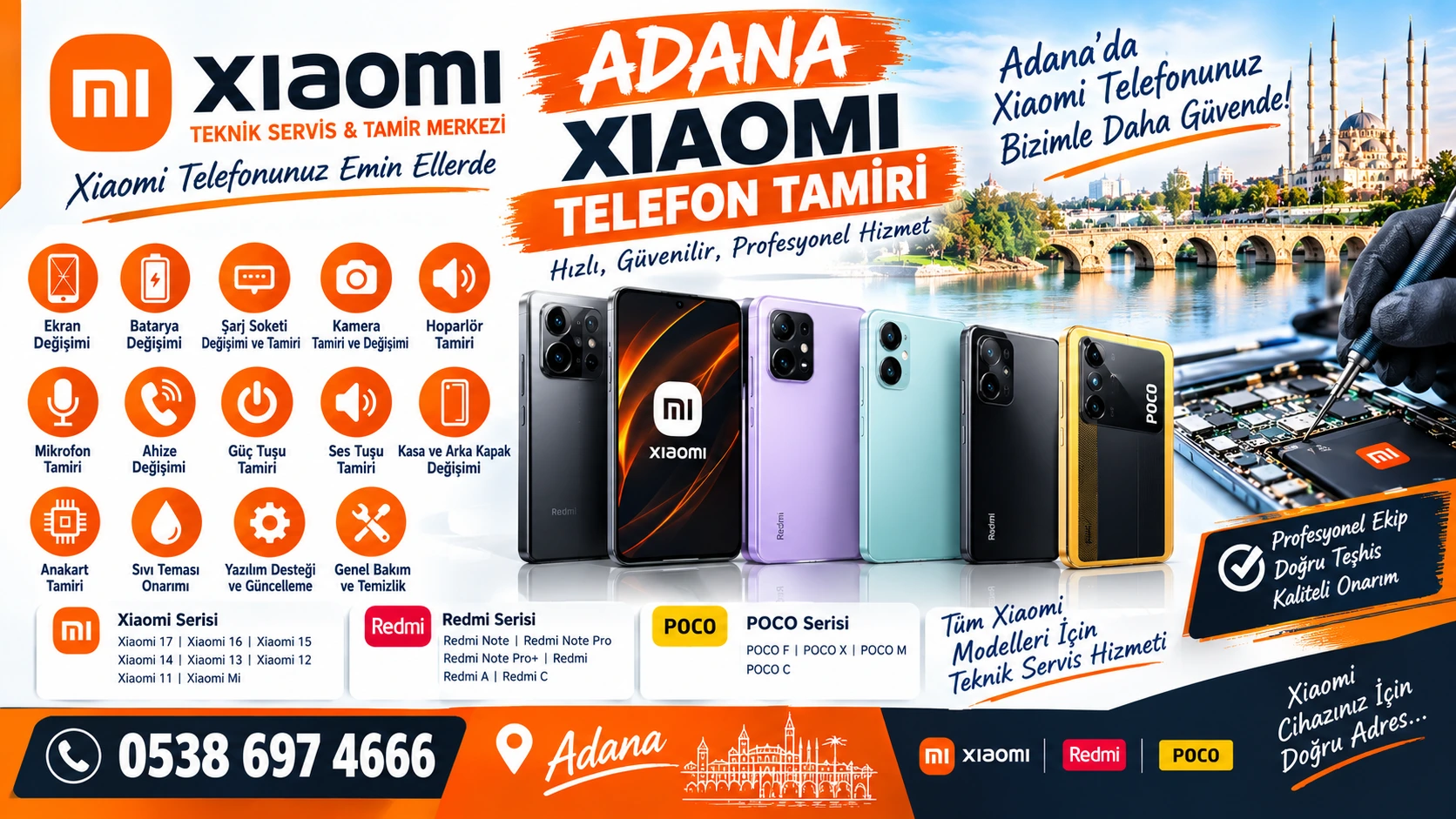 Xiaomi Cep Telefonu Tamiri Adana
